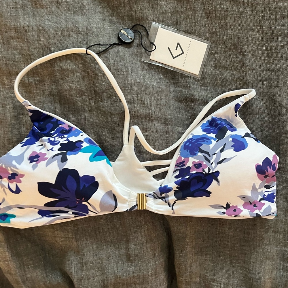 Floral Print Women's Bathing Suit Top